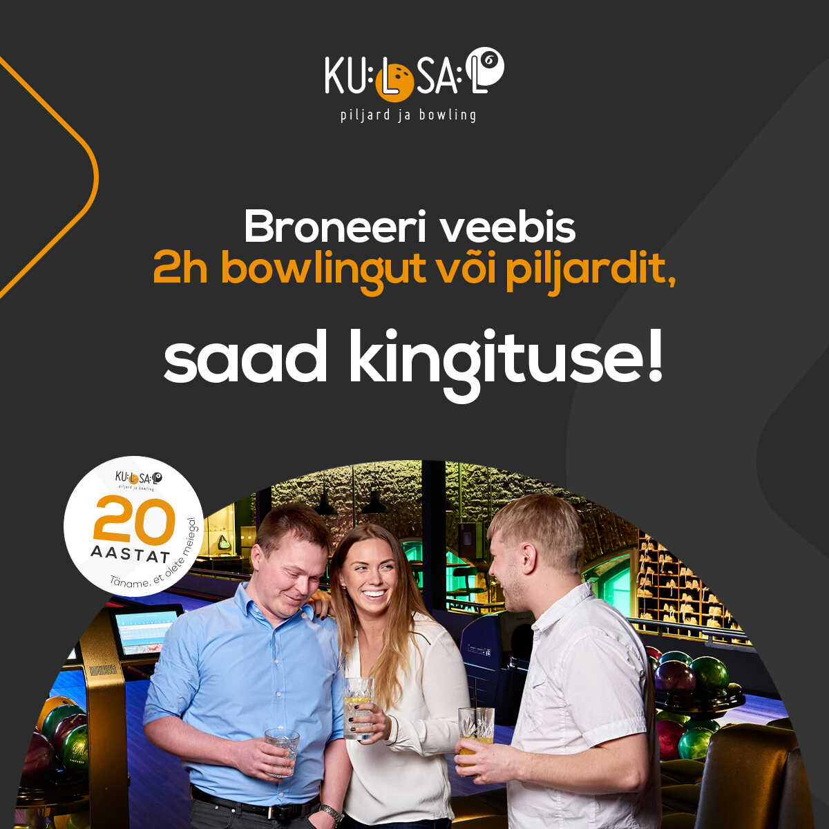 Mängi sügisel bowlingut ja saad kingituseks piljardit!