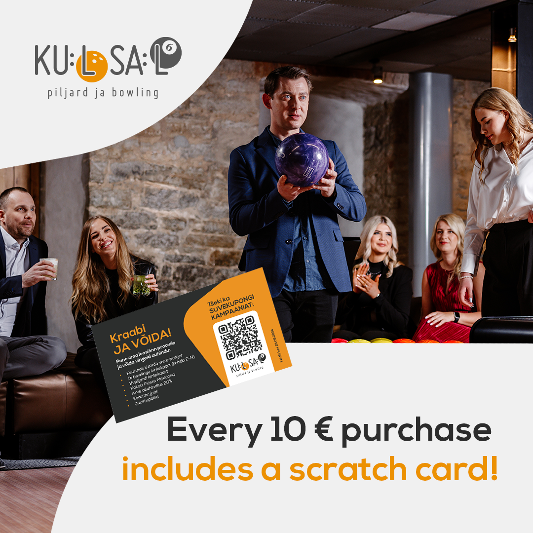 With every 10 € purchase, you get a scratch card!