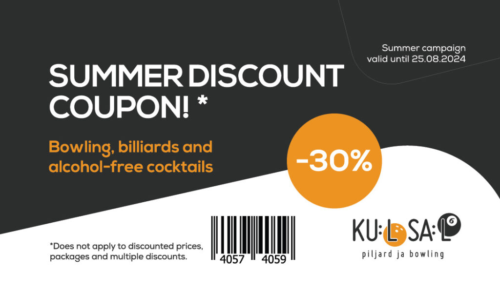 Discount code for Kuulsaal