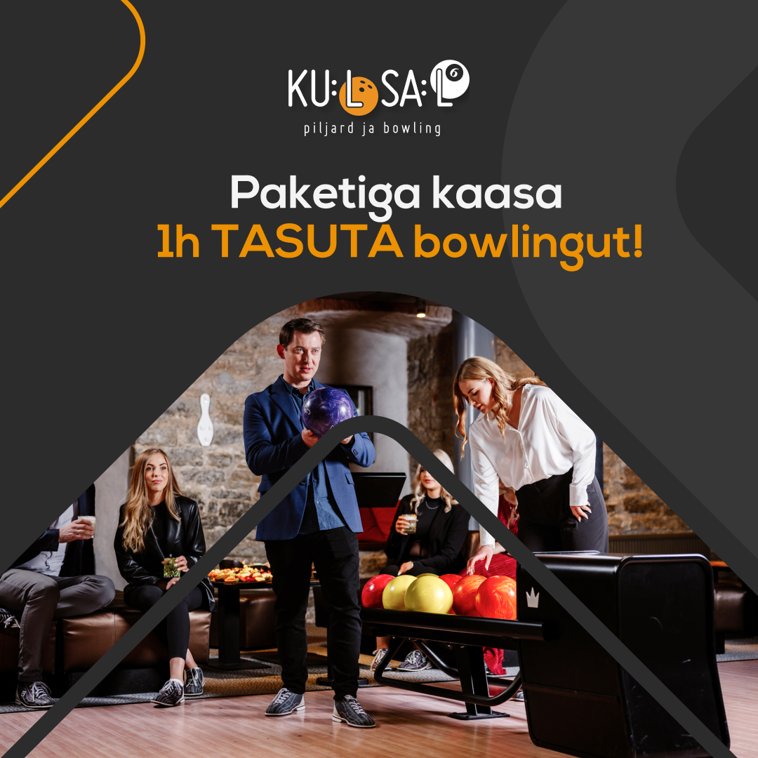 Paketiga kaasa 1h TASUTA bowlingut!