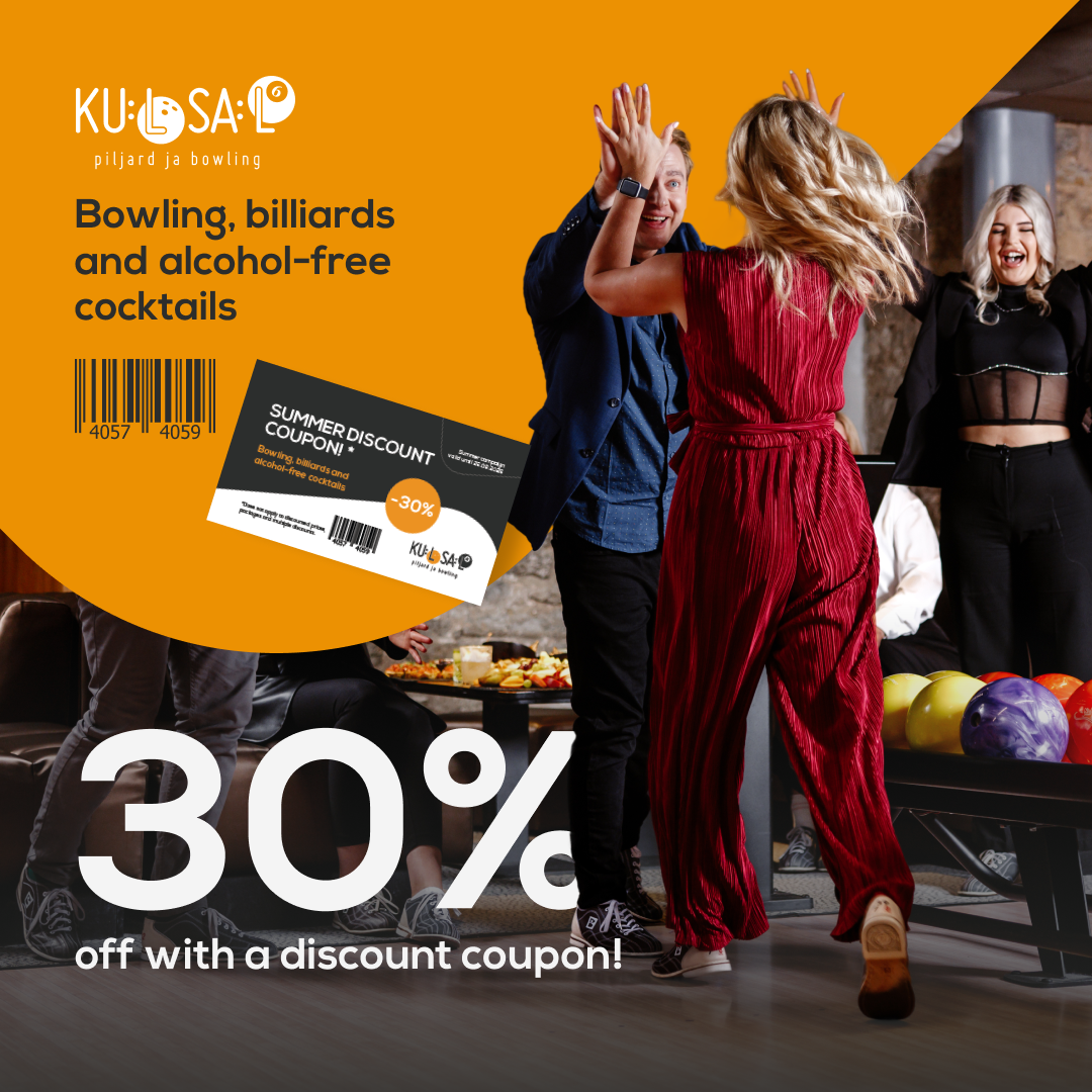HOT Summer Deal Just FOR YOU! Get 30% OFF games and alcohol-free cocktails with our summer coupon! 🤩