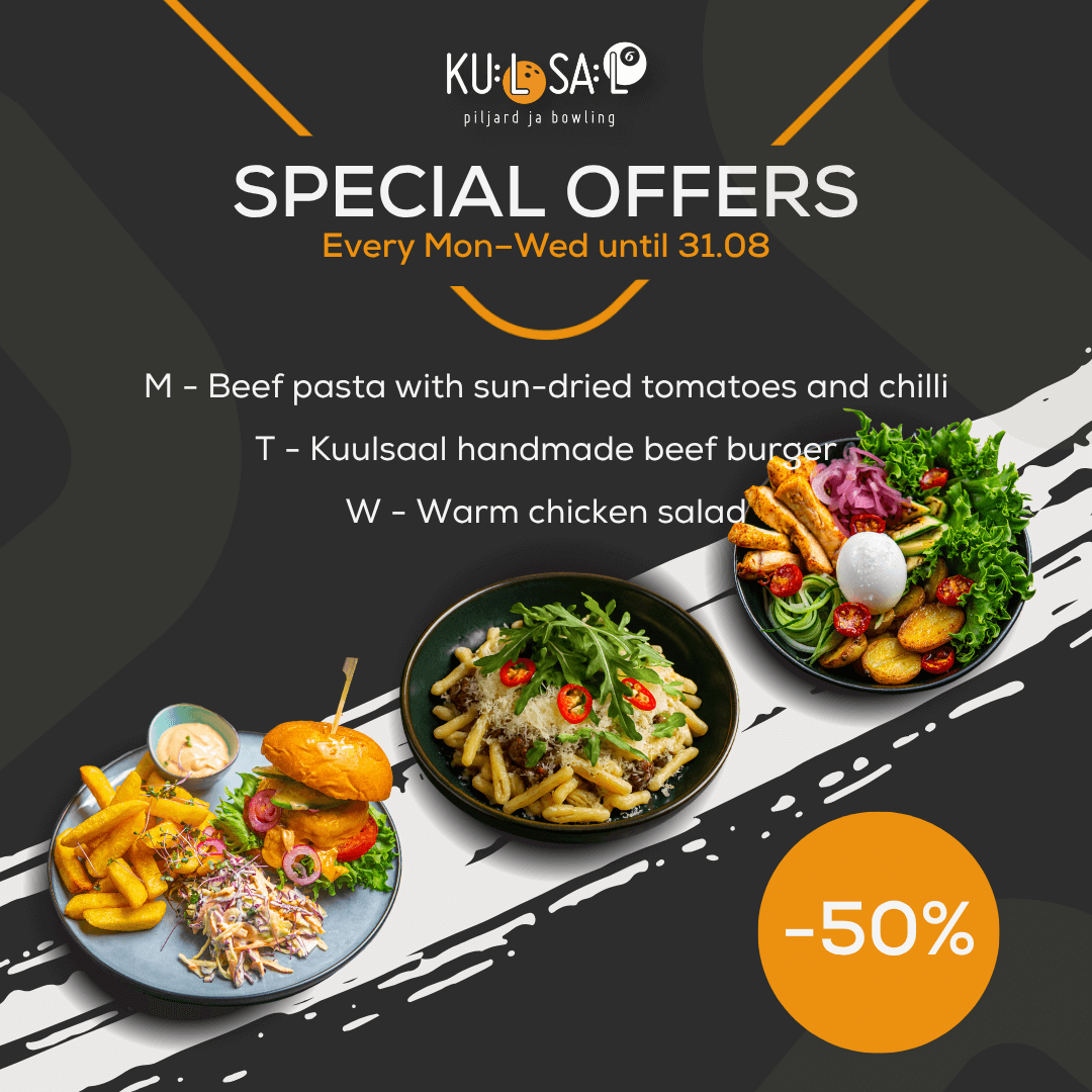 Tasty start to your week – a new favourite dish -50% every day!